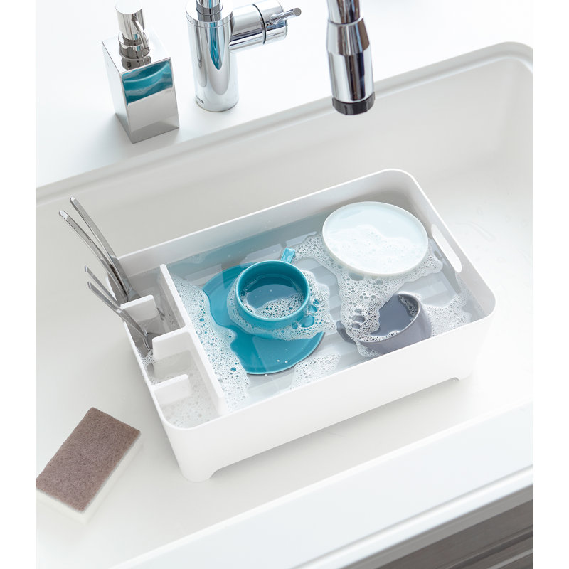 Yamazaki USA Tower Yamazaki Home Dish Drying Rack with Drainage Spout